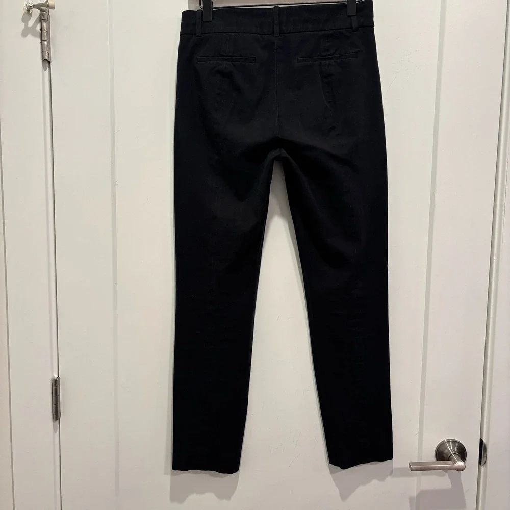 J.Crew 365 Cameron Slim Crop Pants‎ Black Bi-Stretch Trousers 4T Tall
